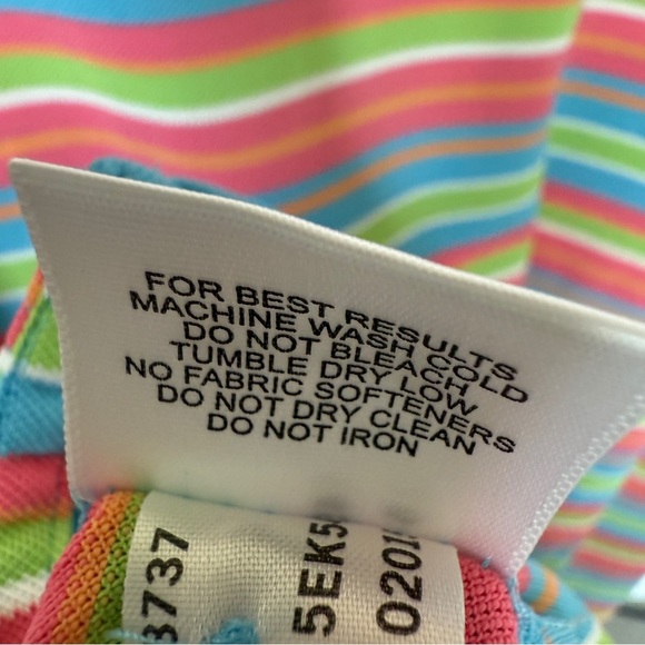 Peter Millar Men's Summer Comfort Polo Shirt L Multicolor Striped Short Sleeve - Picture 10 of 11